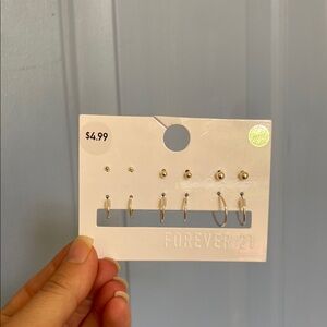 Forever 21 Silver Earring Set